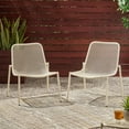 thumbnail image 2 of Sajan Outdoor Modern Dining Chair, Set of 2, Matte White, 2 of 9