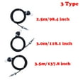 Black Gym Steel Cable Wire Rope 5mm Heavy Duty Parts Accessories for Lifting Training Pulley