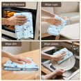 thumbnail image 6 of 2 Pcs Funny Kitchen Towels,Light Blue Christmas Snowman Pattern Microfiber Dish Towels,Kitchen Tea Towels,Kitchen Towel Set (18" X 26"), 6 of 7