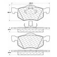 thumbnail image 2 of Centric Parts 102.08430 Disc Brake Pad Set For 01-07 Escape Mariner Tribute, 2 of 4