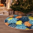 thumbnail image 6 of Daiia Sunflowers Drawing Merry Christmas Tree Skirt , Xmas Large Lace-up Tree Skirt, Santa Snowflakes Rustic Home Decorations New Year Party Farmhouse Decor-30", 6 of 7
