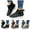 Black, variant on Women Winter Boots Lace up Warm Ankle Snow Hiking Booties Non Slip Outdoor Fleece Sport Sneaker Shoes Black 9
