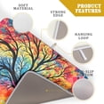 thumbnail image 4 of Colorful Tree Dish Drying Mat - Season Trees Drainer Mat 18"x24" Rainbow Painting Dishes Pad Absorbent Color Art Dish Drainer Rack Mats Kitchen Accessories, 4 of 7