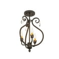 thumbnail image 2 of Meyda Tiffany 157891 Antonia 3 Light 12" Wide Semi-Flush Ceiling Fixture - Crystal, 2 of 6