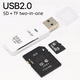 thumbnail image 5 of Lector de tarjetas USB 3.0 de alta velocidad, multifunción, todo en uno, convertidor de tarjetas de memoria SD y TF, lector de tarjetas para cámara montado en vehículo, 5 of 5