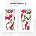 thumbnail image 3 of KLL Cherry Print 40oz Stainless Steel Insulated Car Cup with Spillproof Lid - Keep Your Drink Hot or Cold on the Go-Without Straw, 3 of 8