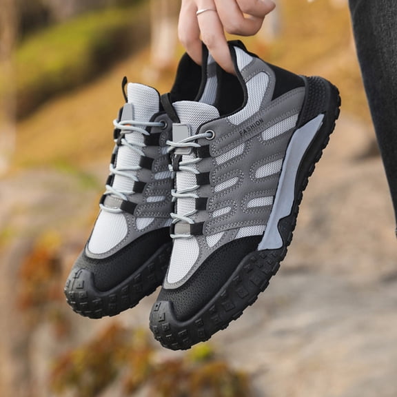 XIMIN Men Work Shoes Athletic Sport Shoes Comfortable Lightweight Anti-Slip Indestructible Sneakers Construction Outdoor Work Utility Shoes