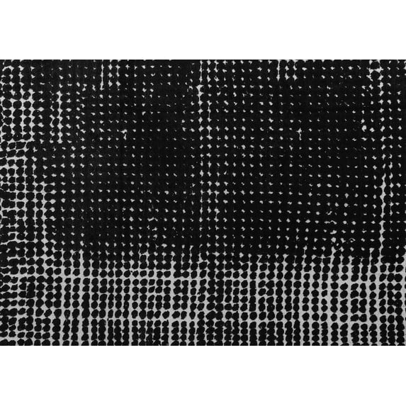 Ahgly Company Indoor Rectangle Abstract Gray Modern Area Rugs, 8' x 12'