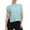 Blue, variant on Noric Women's Solid Sleeveless Side Tie Tank Topss Cropped Casual Sporty Trendy Workout Blouse