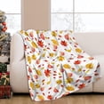 thumbnail image 2 of Fall Decor Leaves Throw Blanket Autumn Yellow and Red Fall Leaf Blanket Cozy Soft Lightweight Flannel Plush Blankets for Bed Couch Living Room Sofa Chair,50x60 Inch, 2 of 6