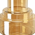 thumbnail image 2 of Alma 14 Inch Modern Vase, Geometric Design, Amber Luster Glass Frame- Saltoro Sherpi, 2 of 5