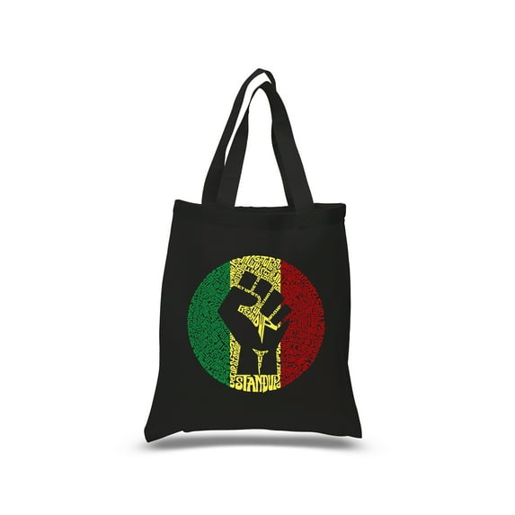 Small Word Art Tote Bag - Get Up Stand Up