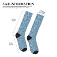 thumbnail image 2 of Lsque Ocean on Striped Pattern Sport Compression Socks for Men & Women 15-20 mmHg Knee High Nurse Pregnant Running Medical and Travel Athletic, 2 of 6