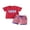 Red, variant on BemeyourBBs Toddler Baby Boys Girls 4th of July Outfit Patriotic Independence Day Baby Summer Clothes Ice Cream Embroidery Crew Neck T-Shirts and Elastic Waist Plaid Shorts Set 2pcs