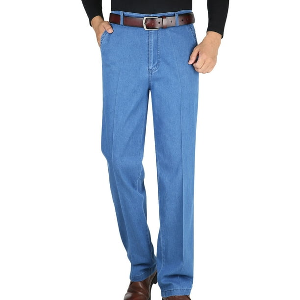 Mens elastic waist sales jeans walmart