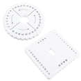 thumbnail image 1 of LRXIYODE 2Pcs Braiding Board Knitting Accessories For Handmade Projects White EVA, 1 of 7