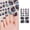 ZF0319, variant on Marble & Starry Foil Ombre Toenail Stickers, Waterproof Full Cover Foot Nail Wraps for DIY Nail Art