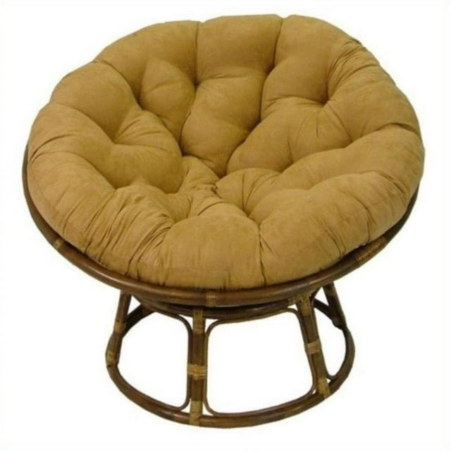 Blazing Needles Oversize 52" Papasan Twill Fabric Cushion-Eggshell