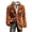 A-Orange673, variant on Spider Skull Blazer for Men Gothic Orange Rose Embroidered Notched Lapel Corduroy Coat