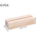 thumbnail image 2 of Pack of 10 wooden card holders numbers, table/poster holders wooden card holders for name tags, 2 of 5