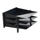 thumbnail image 1 of Bandeja de maquillaje para tocador, almacenamiento de oficina, revistas, papelería de vales eficiente, caja de almacenamiento plegable para bandeja de Negro Macarena Estante de almacenamiento de escritorio, 1 of 8