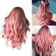 thumbnail image 5 of Peluca larga ondulada para mujeres y niñas, color rosa, rizada, con raya en el medio, sintética, resistente al calor, para disfraz de cosplay, 5 of 14