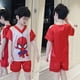thumbnail image 2 of Spiderman Marvels Conjunto de pijamas para niños Ropa de dormir Piyamas Seda de hielo Ropa para el hogar Seda Niños Verano Manga corta Suit14 altura 125-135 cm zhangmengya CONDUJO, 2 of 2