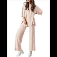 thumbnail image 1 of Traje Informal de Dos Piezas para Mujer, Ideal para Viajes y Vacaciones. Beige M, 1 of 9