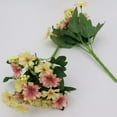 thumbnail image 3 of Flores artificiales de crisantemo, ramo , decoración para hogar para fiestas Amarillo, 3 of 9