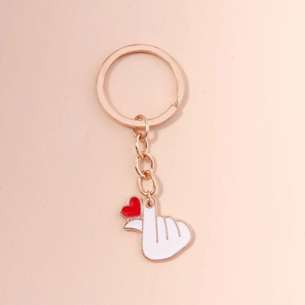 LLavero de cereza de cristal para mujer y hombre, colgante creativo de fruta, joyería artesanal