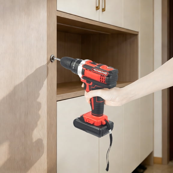 Cordless Electric Drill Set, Electric Power Drill Set, Variable Speed Electric Drill with Battery & Drill Bits
