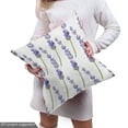 thumbnail image 5 of Ambesonne Violet Fabric by the Yard Upholstery, Isolated Lavenders Layout, 10 Yards, White Mauve Khaki, 5 of 5
