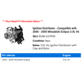 thumbnail image 2 of Ignition Distributor - Compatible with 2000 - 2005 Mitsubishi Eclipse 3.0L V6 2001 2002 2003 2004, 2 of 2