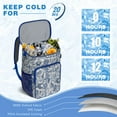 thumbnail image 6 of Floral and Leopard Print Backpack Cooler - High Capacity 20L, Lightweight & Durable for Travel and Outdoor Use, 6 of 6