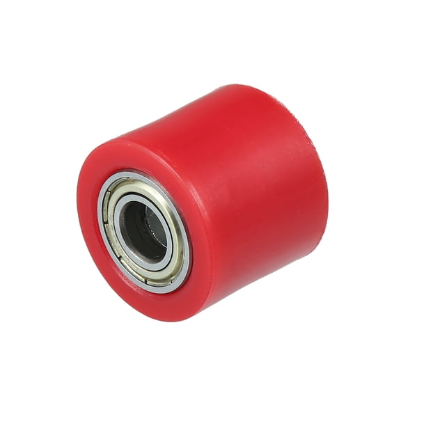 10mm Transmisión Cadena Rodillo Tensor Rueda Guía para Motocicleta Rojo