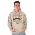 thumbnail image 4 of Happy Father's Day Dad Mustache Hoodie Hooded Sweatshirt Men Brisco Brands S, 4 of 6