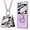 Purple, variant on Compatible Samsung Galaxy Z Flip 6 Case with Crossbody Strap Lanyard Ring Kickstand PU Leather Cover Built in Small Screen Protector Full Coverage Phone Case for ZFlip6 (purple, Z Flip 6 2024)