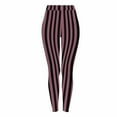 thumbnail image 2 of Mingw Women's Halloween Striped Print Leggings Tight Yoga Pants Stretch Pants Sports Fitness Pants Casual Tight Fitting Trousers,Watermelon Red,S, 2 of 6
