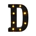 thumbnail image 2 of Letras de marquesina LED iluminadas, letras del alfabeto iluminadas en negro para decoración del hogar, compromiso, noche, pared al aire libre 626 x 858 x 157 pulgadas, 2 of 8