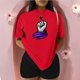 thumbnail image 3 of Playera Blusa De Puño Levantado Con Un Pañuelo Dia De La Mujer Color Rojo Talla Mediana Marca Emil SaEs, 3 of 4