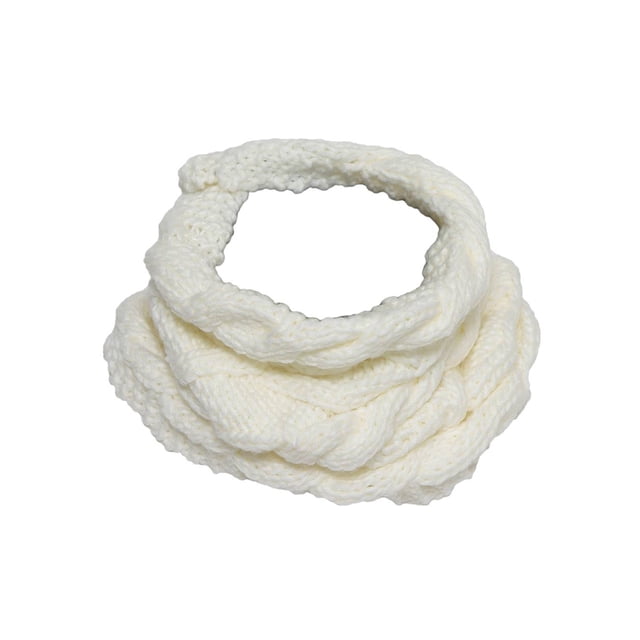 D&Y Cache-Cou Tricoté pour Femmes - Blanc