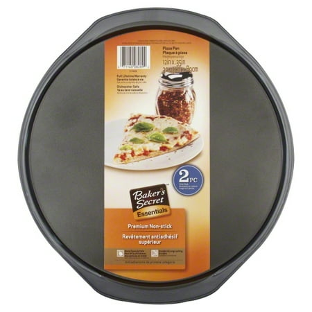 - Baker's Secret Essentials 2-Piece Pizza Pan Value Pack