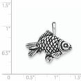 thumbnail image 2 of Sterling Silver Antiqued & Textured Goldfish Pendant QC8760 (mm x mm), 2 of 2