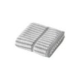 thumbnail image 4 of Beautiful by Drew Barrymore Stripe Hand Towel, Soft 100% Cotton, Charcoal Grey, 4 of 7