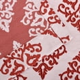 thumbnail image 4 of BNM Venetian Damask Jacquard Curtains, Set of 2, 52" x 96", Ruby, 4 of 5