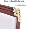 thumbnail image 4 of WeChef 30 pack 8.5"x11" Restaurant Menu Book Covers 3 Page 6 View Book Style for Cafe Hotel Bar Burgundy, 4 of 12