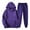 Purple, variant on Plain Track Suits for Women Set Fall Winter Hoodie and Jogger Sweatpants 2 Piece Matching Sweatsuit Lounge Set