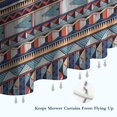 thumbnail image 6 of Blue Boho Tribal Triangles and Arrows Pattern Shower Curtain 36"x72" ,Bathroom Decorative Shower Curtains Set with 12 Hooks,Modern Waterproof Washable Shower Curtain, 6 of 6