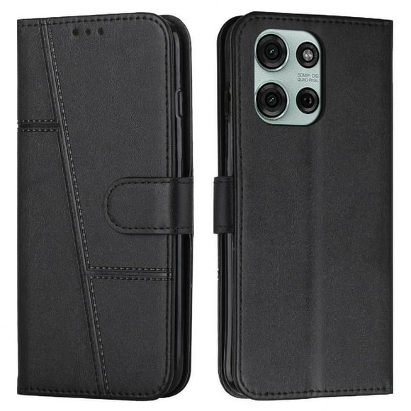 Funda Flip para FOXDOCK Motorola Moto G75 – Carcasa delgada y resistente a impactos con soporte para uso diario y profesional