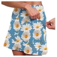 thumbnail image 4 of IWRICH Skorts for Women Plus Size Skort Casual Athletic Golf Tennis Short Skirts High Waist Summer Fitness Workout Activewear 05-Light Blue S, 4 of 6